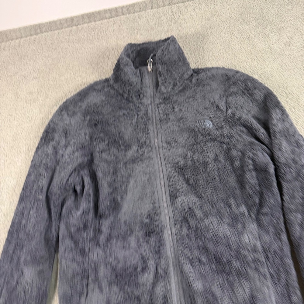 The North Face Osito Fleece Jacket Womens Medium Gray Full Zip High Pile Soft